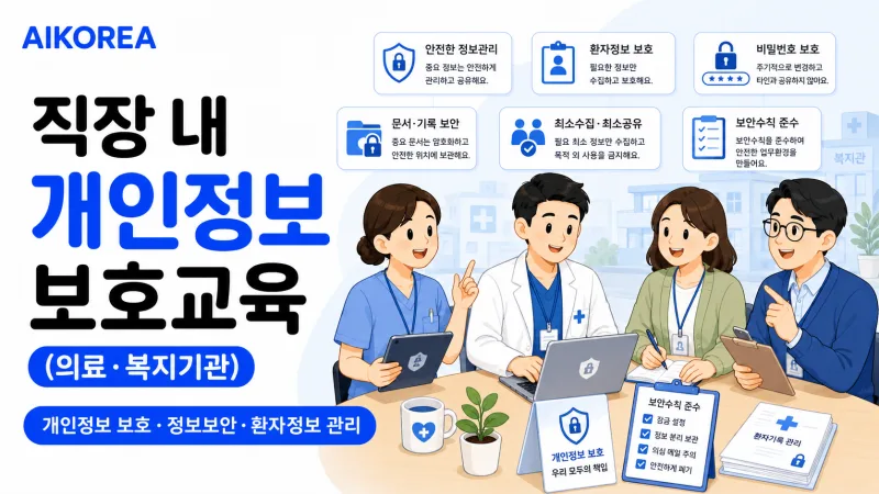 직장 내 개인정보 보호교육 (의료·복지기관)