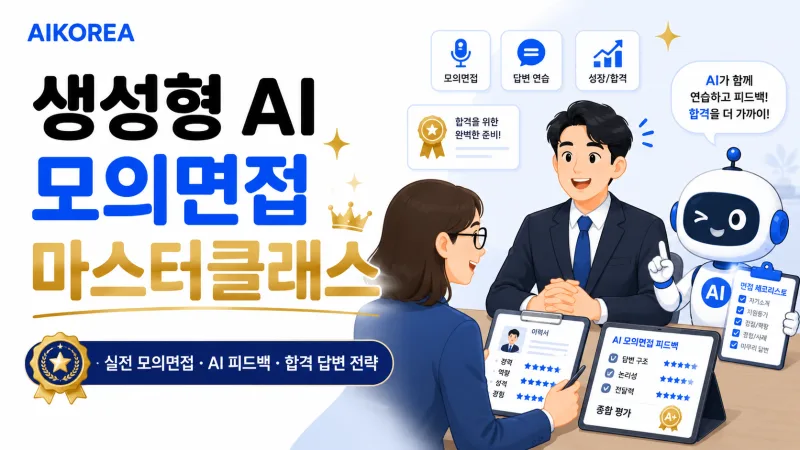 생성형 AI로 완성하는 실전 모의면접 마스터클래스 강의 썸네일