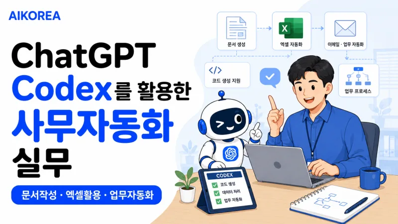 ChatGPT Codex를 활용한 사무자동화 실무 강의 썸네일