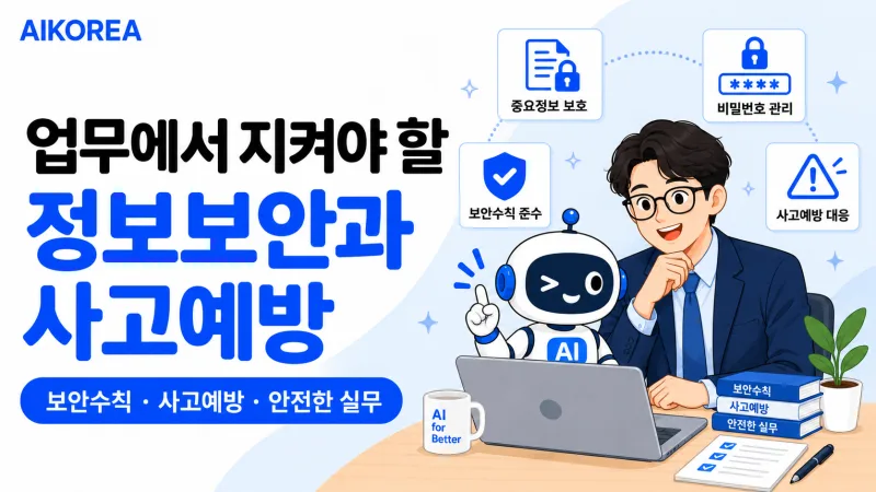 업무에서 지켜야 할 정보보안과 사고예방 강의 썸네일