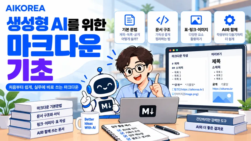 생성형 AI를 위한 마크다운 기초 강의 썸네일