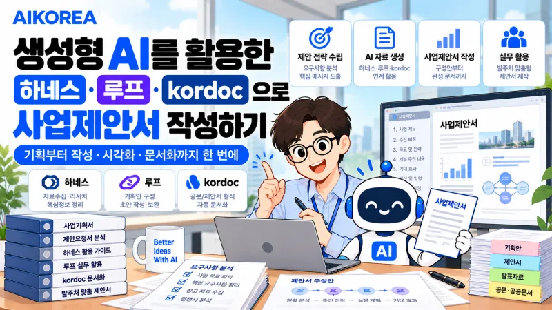 생성형 AI를 활용한 하네스·루프·kordoc으로 사업제안서 작성하기 강의 썸네일