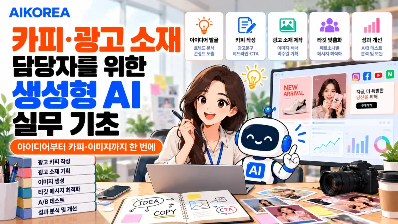 카피·광고 소재 담당자를 위한 생성형 AI 실무 기초 강의 썸네일
