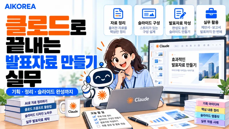 클로드로 끝내는 발표자료 만들기 실무 강의 썸네일